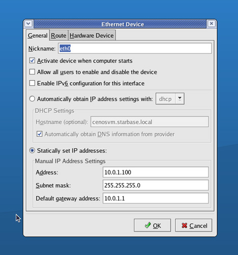 The CentOS installer applies
