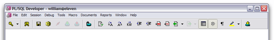 Configuring the toolbar